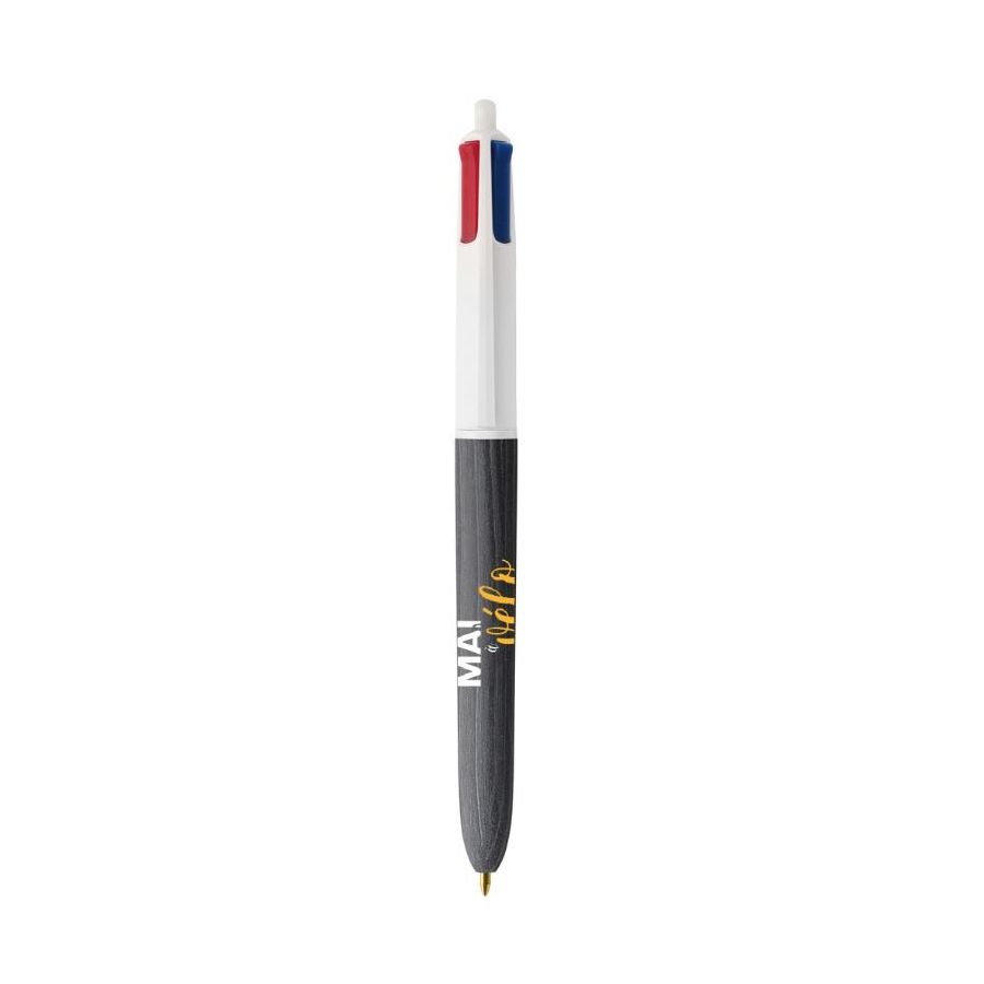 Stylo BIC 4 couleurs BOIS