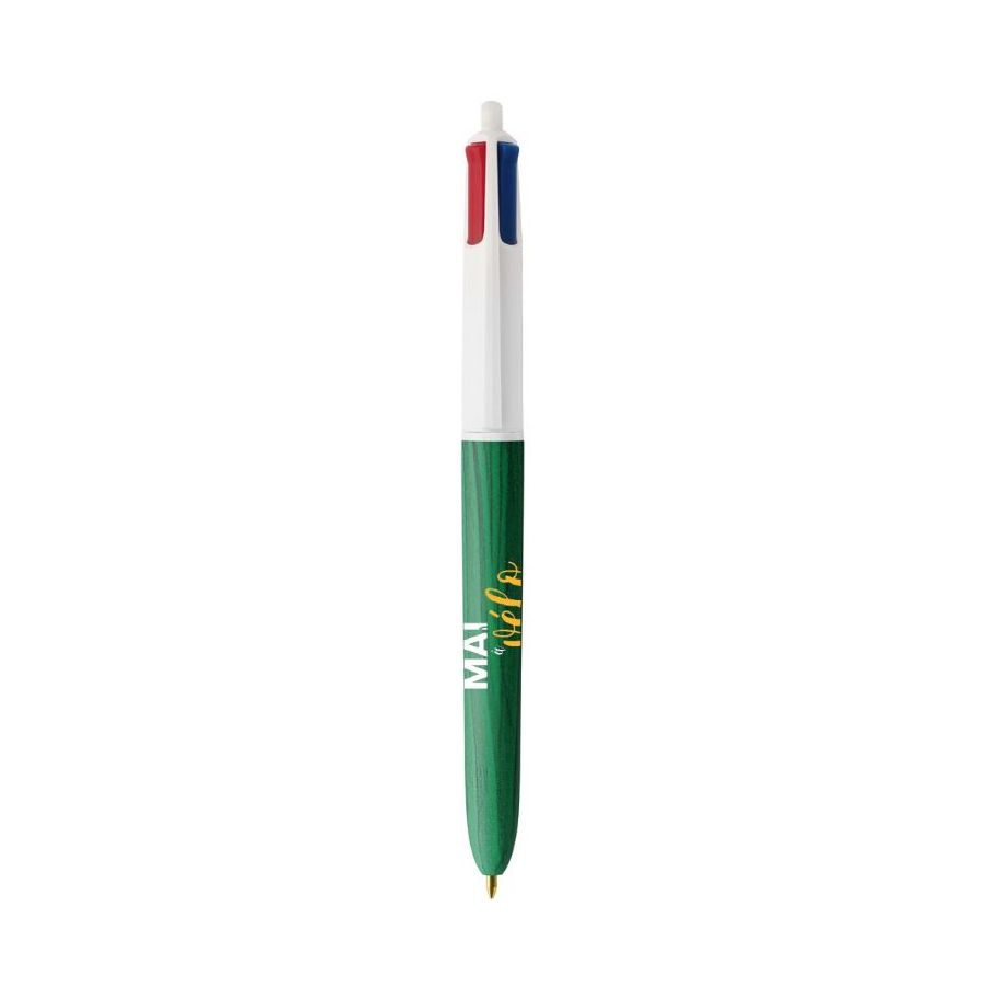 Stylo BIC 4 couleurs BOIS